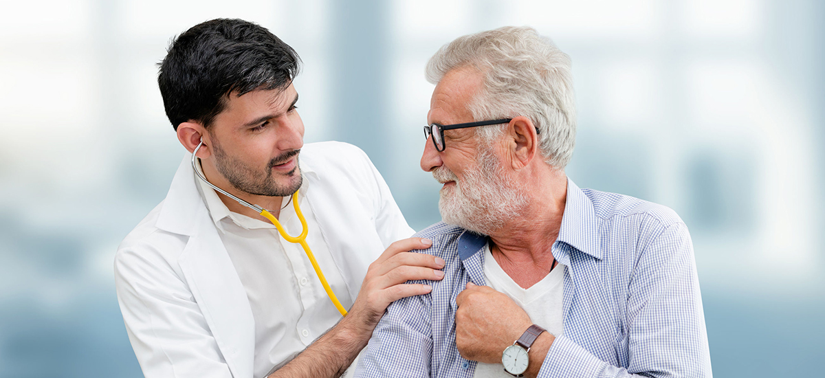 Slide Image of patient speaking with a doctor